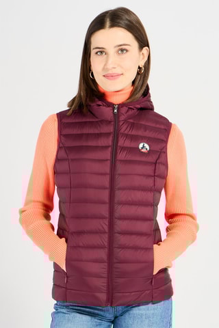 Bodywarmer met Capuchon Mali - Auberginepaars