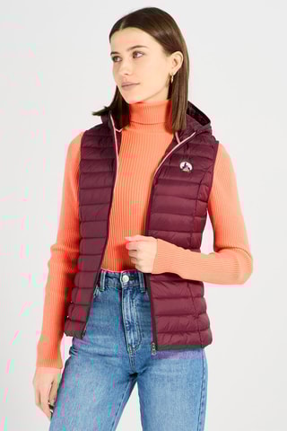 Bodywarmer met Capuchon Mali - Auberginepaars