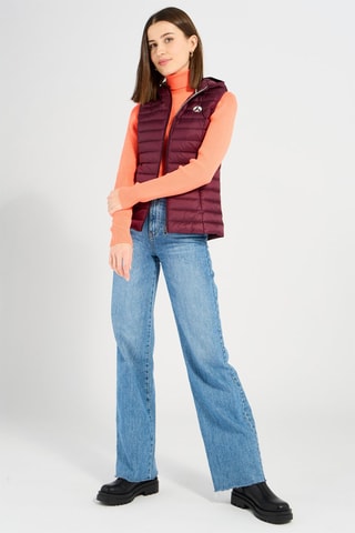 Bodywarmer met Capuchon Mali - Auberginepaars
