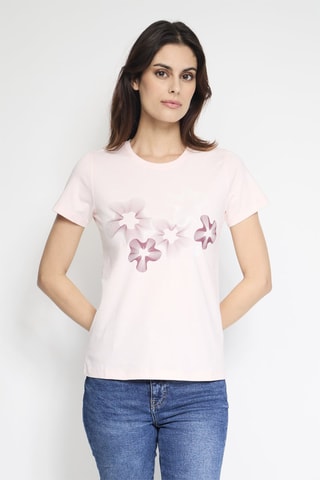 Organisch Katoenen T-shirt Rosas Bohemian - Poederroze