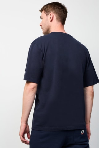 T-shirt Leo Funday - Marineblauw en Kobaltblauw