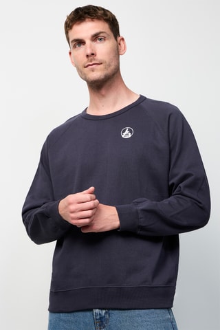 Sweater Camino met Logo - Marineblauw