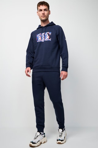 Sweater met Capuchon Bispo Monogram - Marineblauw