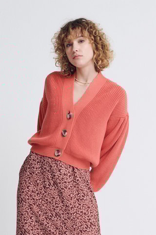 Oversized vest - Koraalrood