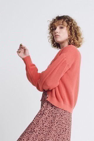 Oversized vest - Koraalrood