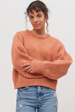 Oversized trui - Oranje