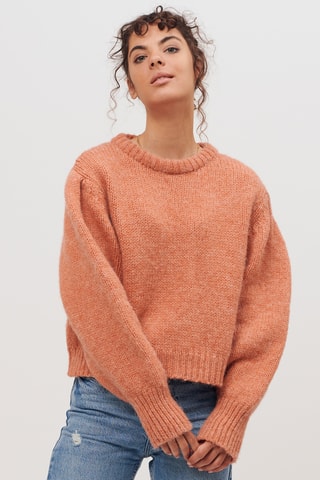Oversized trui - Oranje