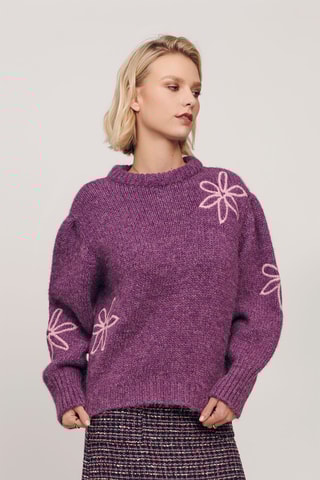 Oversized trui - Paars