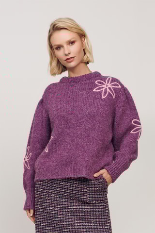 Oversized trui - Paars