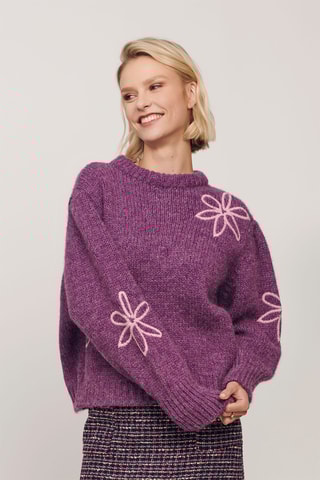 Oversized trui - Paars