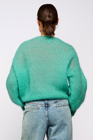 Mohair Trui - Turquoise
