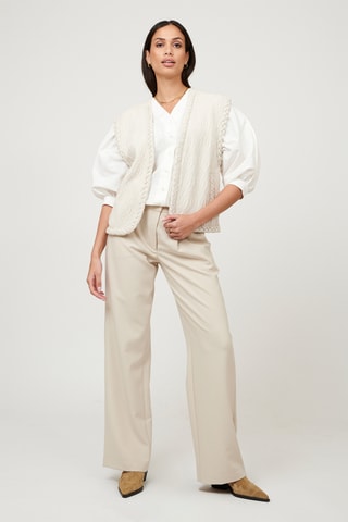 Mouwloos Vest - Ecru