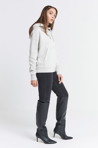 Sweater met Capuchon - Gebroken Wit