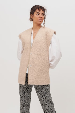 Mouwloos Vest - Beige