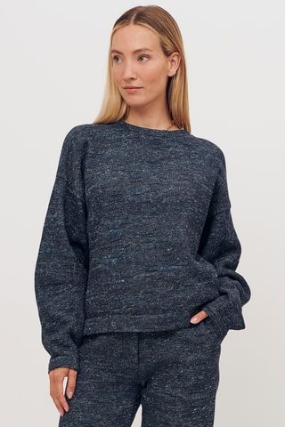 Oversized trui - Donkerblauw