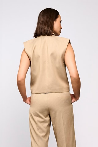 Mouwloos Vest - Beige