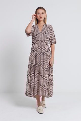 Midi-jurk - Beige