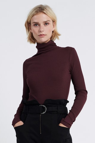 Ondertrui Slim Fit - Bordeauxrood