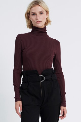 Ondertrui Slim Fit - Bordeauxrood