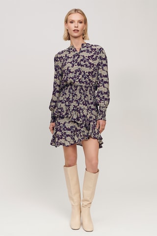 Asymmetrische jurk - Paars