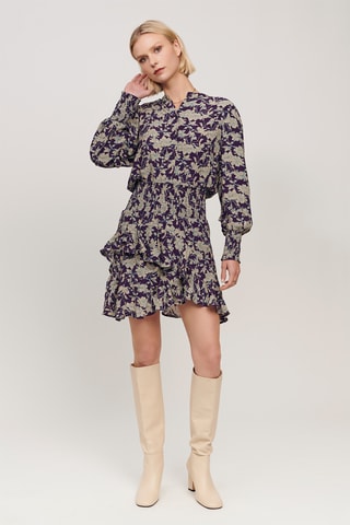Asymmetrische jurk - Paars