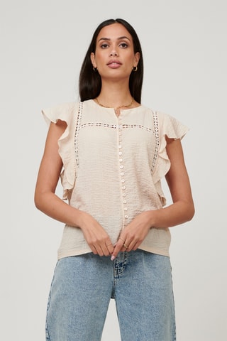 Top sans manches - Beige