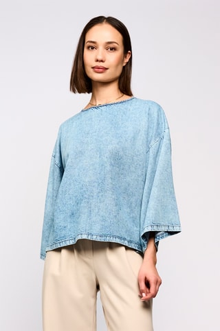 Chemise oversize - Ciel