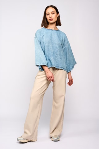 Chemise oversize - Ciel