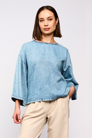 Chemise oversize - Ciel