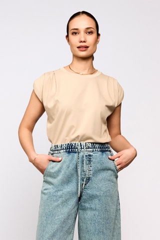 Top sans manches - Beige
