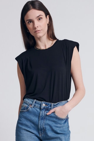 Top sans manches - Noir