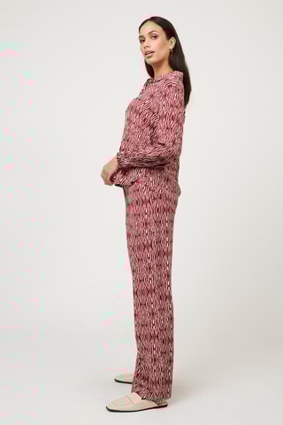 Broek Flare Cut - Bordeauxrood