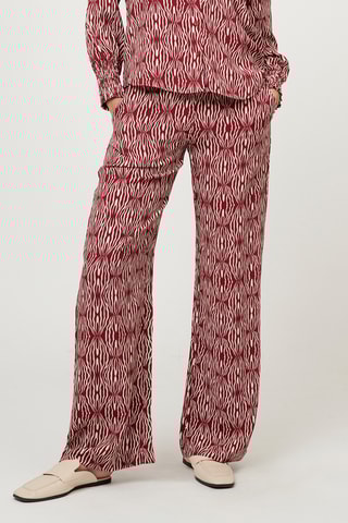 Broek Flare Cut - Bordeauxrood