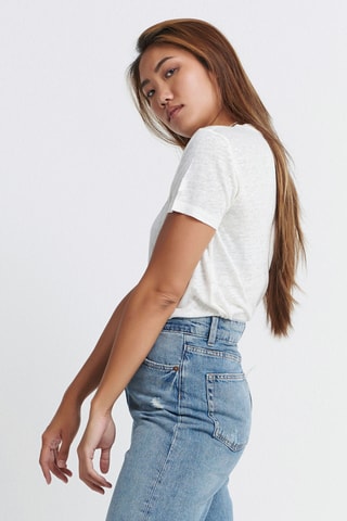 T-shirt en lin - Blanc