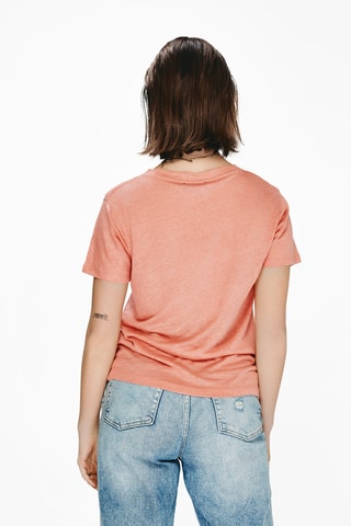 T-shirt en lin - Rose