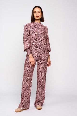 Broek Flare Cut - Bordeauxrood