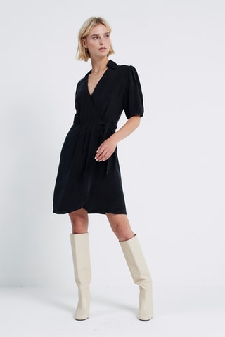 Robe portefeuille - Noir
