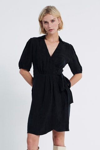 Robe portefeuille - Noir