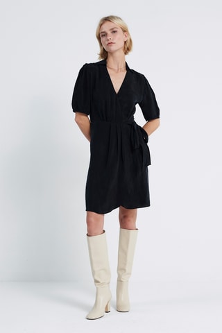 Robe portefeuille - Noir