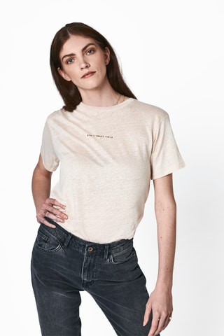 T-shirt en lin - Beige