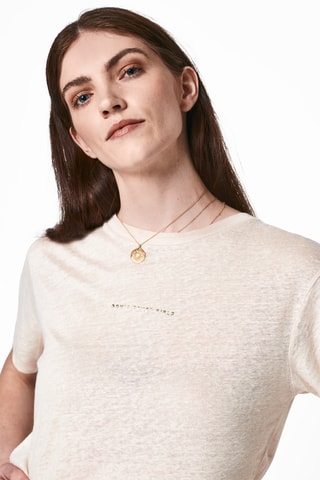 T-shirt en lin - Beige