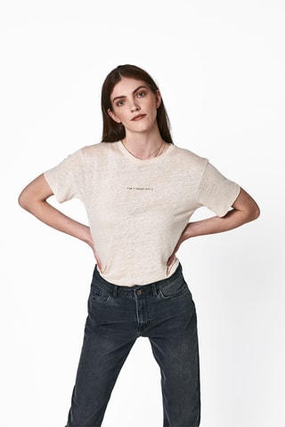 T-shirt en lin - Beige