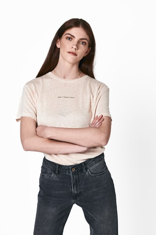 T-shirt en lin - Beige