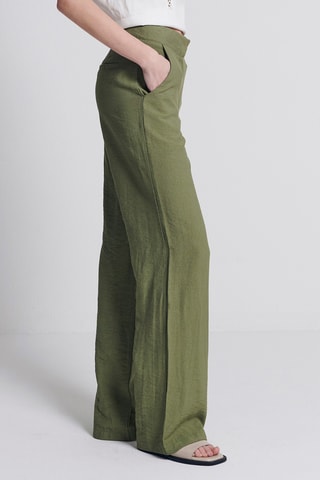 Broek Flare Cut - Kakigroen