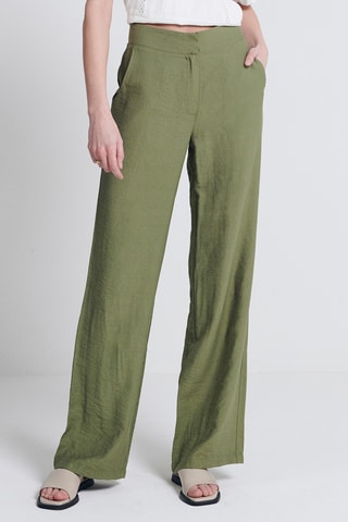 Broek Flare Cut - Kakigroen