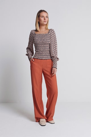 Broek Flare Cut - Roestbruin