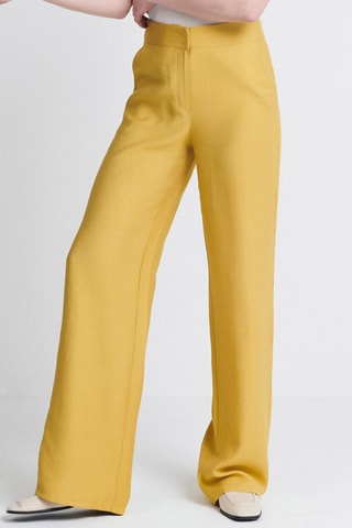 Broek Flare Cut - Geel