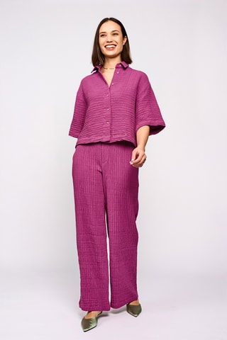 Broek Hoge Taille - Fuchsia