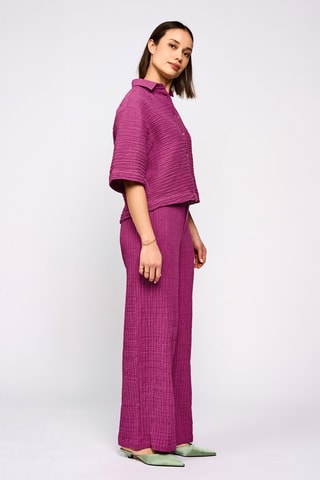 Broek Hoge Taille - Fuchsia