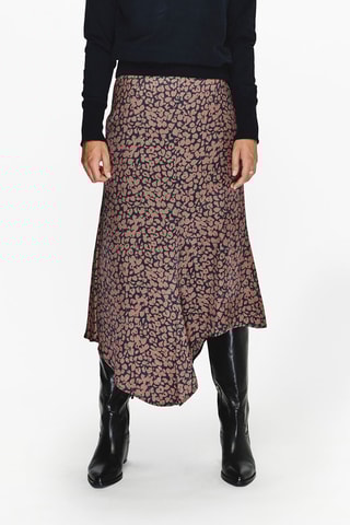 Asymmetrische Rok - Bruin